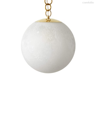 Светильник с текстурированным стеклом Мэйси Ø 35 см, цвет полированная латунь - Louvre Home