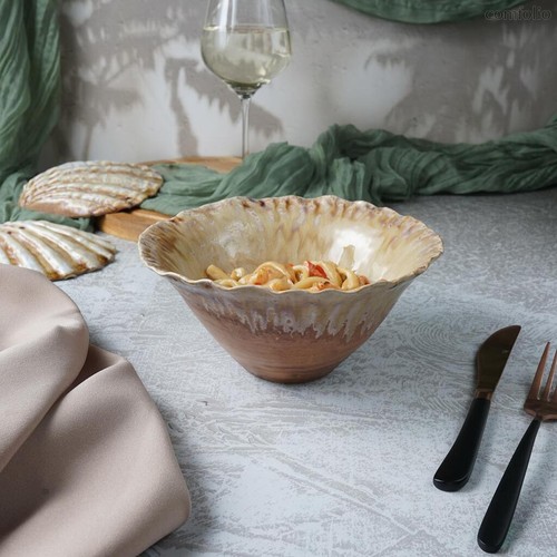 Салатник 650 мл d 19,5 см h9 см Pearl Coral Flower Frutti di Mare P.L. - P.L. Proff Cuisine