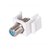 Вставка Keystone с F коннектором (SAT) 32555 WT, белый - Rikett