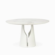 Обеденный стол Giano диаметр 120, цвет белый - Cosmo Red