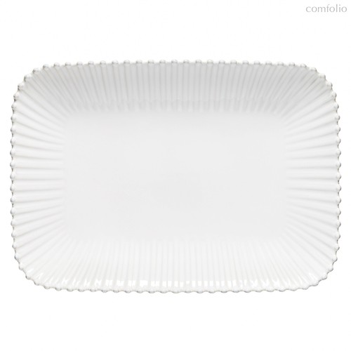 Блюдо прямоугольное Pearl White PER403-WHI(PER403-02202F), цвет белый - Costa Nova