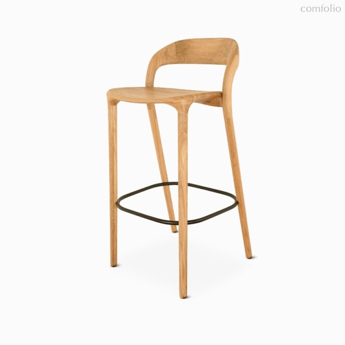 Полубарный стул Canada base, цвет бежевый - Cosmo Red