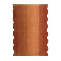 Ковер из шерсти Over Horizon терракотового цвета из коллекции Trendy Ruffles - Tkano