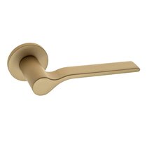 Дверная ручка на круглом основании Fratelli Cattini "CINQUE" 7FS-BS матовая латунь - Fratelli Cattini