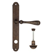 Дверная ручка на планке Fratelli Cattini "RETRO" WC-2 PL01-BA античная бронза - Fratelli Cattini