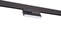 Led св-к для SPACE-Track system, Line, DC 48В 8Вт, L195xW22xH98 мм, 313Лм, 120°, 3000К-6000K, управление Tuya Bluetooth, IP20, Ra >90, черный - Donolux