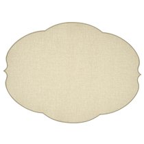 Салфетка подстановочная овальная Flowers, 48,8х36 см, серая - Guzzini
