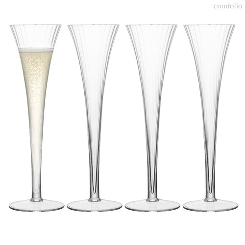 Набор из 4 бокалов-флейт для шампанского Aurelia 200 мл - LSA International