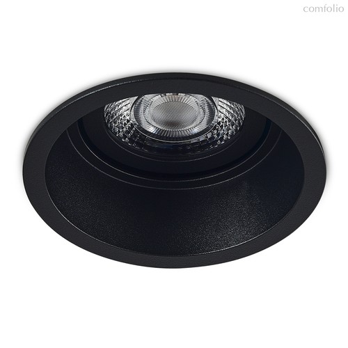 LED, Basis, светильник встраиваемый поворотный, 12Вт, 3000К, 1026Лм, 50°, D95*H63мм, IP20, PF 0, 9, Ra90, черный RAL9005, источник питания в комплекте - Donolux