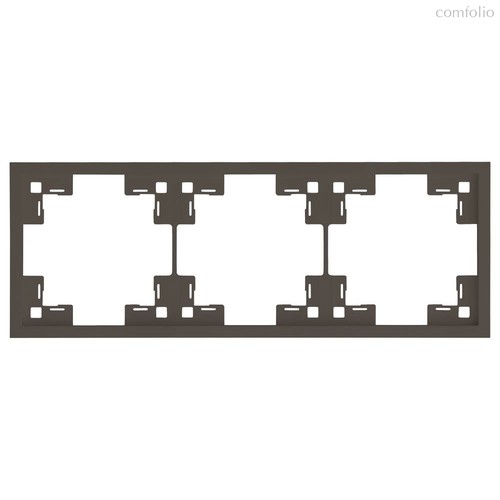 Трехместная рамка 35830 CP, капучино - Rikett