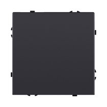 Выключатель кнопочный 1-клавишный 10А/250В, черный матовый Kollinger Eclipse EC-006BK - Kollinger