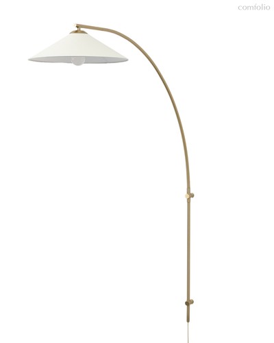 Золотистый настенный светильник Эймс, цвет полированная латунь - Louvre Home