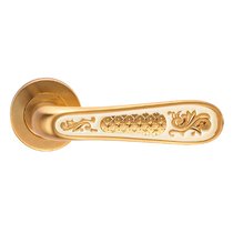 Ручка ALIVIO S.GOLD (на круглой розетке эмаль / матовое золото) - Archie