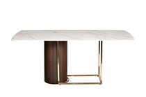 Стол обеденный иск. камень белый 180x90x75см - Garda Decor