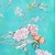Ткань хлопок Японская роза ширина 220 см/ 2184/1, цвет бирюзовый - Altali