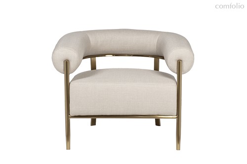 Кресло серое/матовое золото 95,5x82x77см - Garda Decor