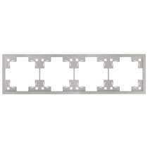 Четырехместная рамка 35840 PL, платина - Rikett