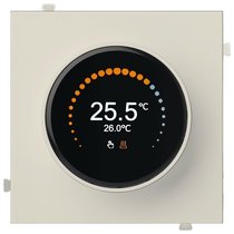 Термостат для теплых полов с круглым дисплеем 32233 MC, кремовый сатин - Rikett