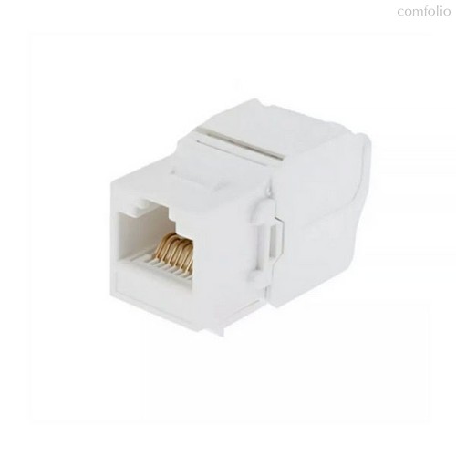 Вставка Keystone с коннектором RJ45 кат.6 147406 WT, белый - Rikett