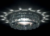 Donolux Светильник встраиваемый декоративный хрустальный, хром D 87 H 63 мм, галог. лампа MR16 GU5, - Donolux