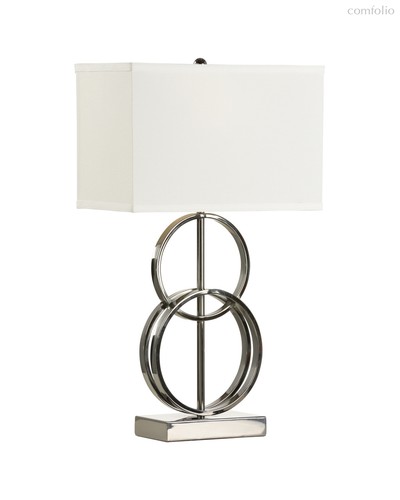 Серебряная настольная лампа Ланарк, цвет античное серебро - Louvre Home