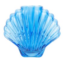 Ваза для цветов Seashell, 18,5 см, голубая - DOIY