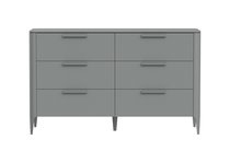 Комод Type 6 ящиков ширина 140 см (серый) - Ellipse