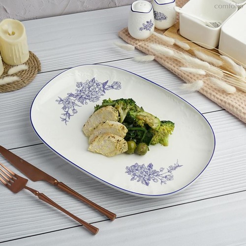 Блюдо овальное 31*21,7 см h3 см Sea Flower P.L. Proff Cuisine - P.L. Proff Cuisine