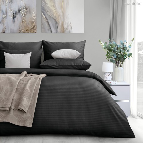 Набор Наволочек Verossa "Stripe 50/70 Black" - Nordtex