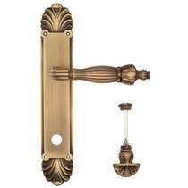 Дверная ручка Venezia Olimpo WC-4 на планке PL87 матовая бронза