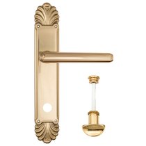 Дверная ручка Venezia Exa WC-2 на планке PL87 полированная латунь - Venezia Collezione