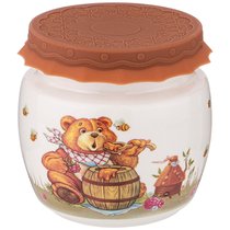 Банка с Силиконовой Крышкой Мед 750М л