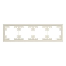 Четырехместная рамка классик 35940 MC, кремовый сатин - Rikett