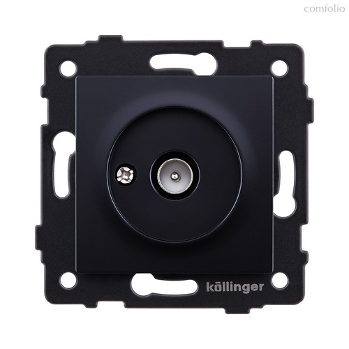 Розетка TV (папа), черный Kollinger REA-007BK для Aspekt, Eleganz, Reflex - Kollinger