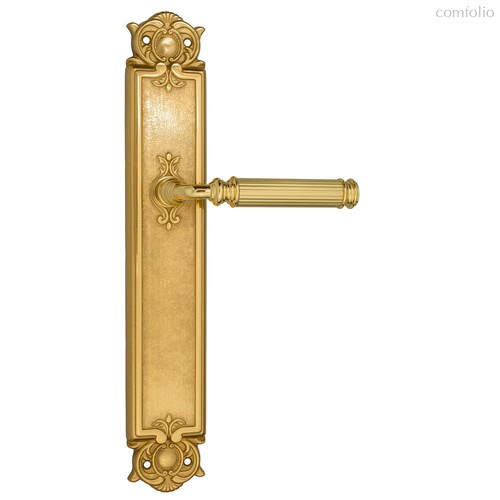 Дверная ручка Venezia Mosca на планке PL97 полированная латунь - Venezia Collezione